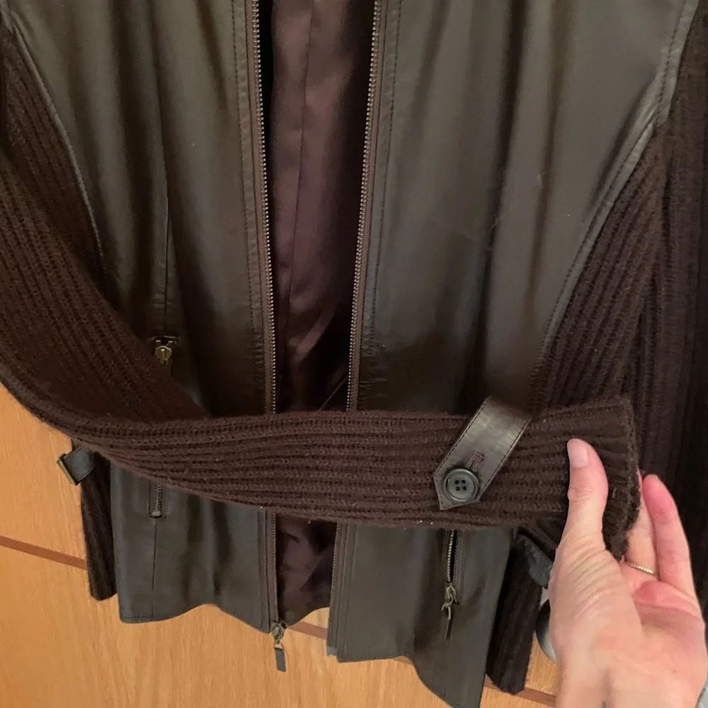 Cashmere & Leather Jacket - Picture 7 of 10